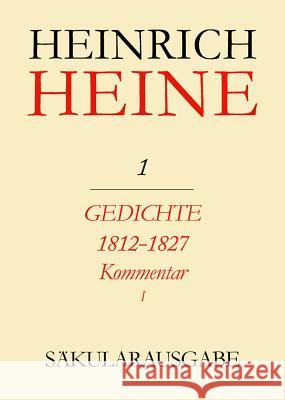 Gedichte 1812-1827. Kommentar Böhm, Hans 9783050014494