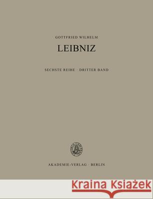 Sämtliche Schriften und Briefe, BAND 3, Sämtliche Schriften und Briefe (1672-1676) Schepers, Heinrich 9783050014876