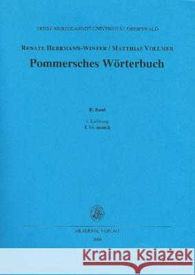 L Bis Manch Herrmann-Winter, Renate; Vollmer, Matthias 9783050044590