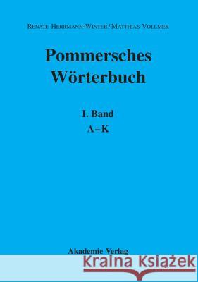 A-K Herrmann-Winter, Renate; Vollmer, Matthias 9783050044897