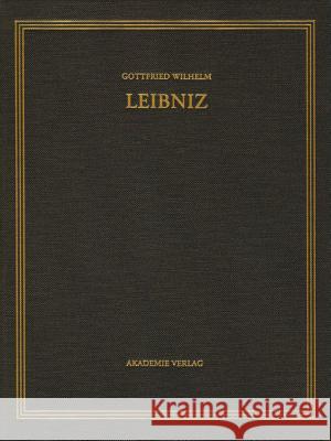 1695-1700 : Hrsg.: Leibniz-Forschungsstelle d. Universität Münster Martin Schneider 9783050051512