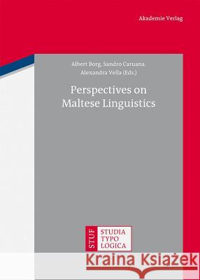 Perspectives on Maltese Linguistics  9783050062754 Akademie Verlag