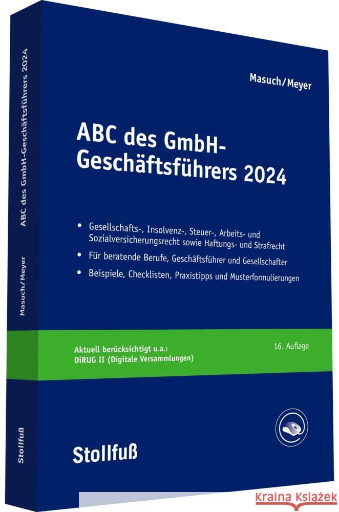 ABC des GmbH-Geschäftsführers 2024 Masuch, Dr. Andreas, Meyer, Gerhard 9783083160168