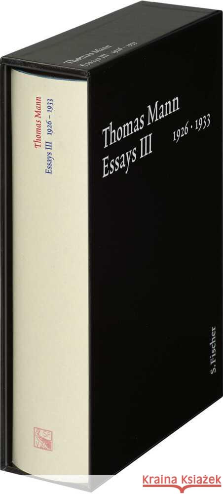 Essays III 1926-1933 Mann, Thomas 9783100483553