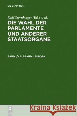 Europa Dolf Sternberger Bernhard Vogel Dieter Nohlen 9783110011562 Walter de Gruyter