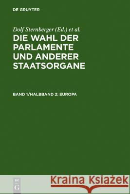 Europa Dolf Sternberger Bernhard Vogel Dieter Nohlen 9783110011579