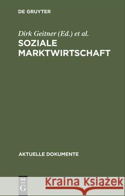 Soziale Marktwirtschaft  9783110045987 Walter de Gruyter