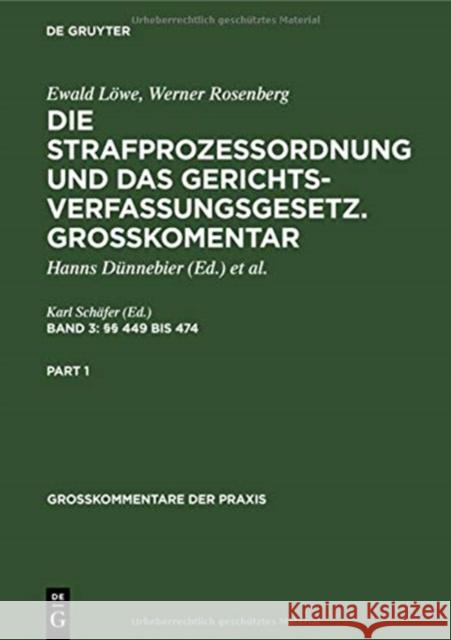 §§ 449 Bis 474: Egstpo, Gvg, Eggvg, Anhang (Drig, Gvgvo, Amtshilfegesetz), Sachregister Schäfer, Karl 9783110047646 De Gruyter