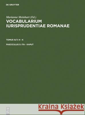 ita - kaput Marianne Meinhart 9783110069051