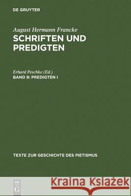 Predigten I Peschke, Erhard 9783110071429 Walter de Gruyter