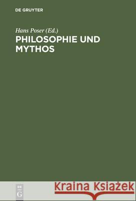 Philosophie und Mythos Hans Poser 9783110076011