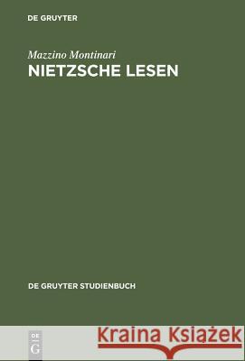 Nietzsche Lesen Montinari, Mazzino 9783110086676