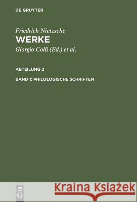 Philologische Schriften No Contributor 9783110086942 De Gruyter