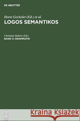 Grammatik Christian Rohrer 9783110087758