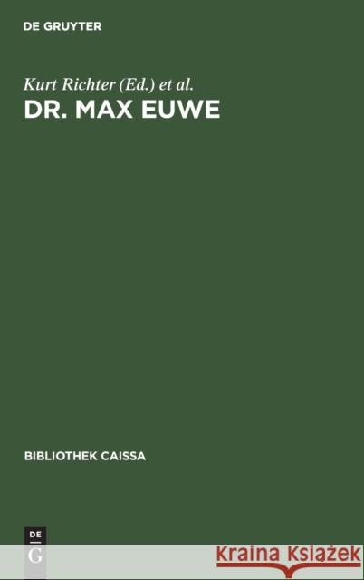 Dr. Max Euwe  9783110108002 De Gruyter