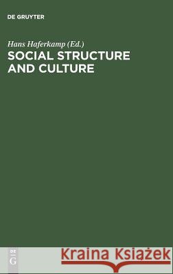 Social Structure & Culture Hans Haferkamp   9783110113105