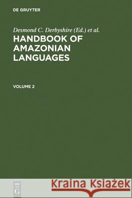 Handbook of Amazonian Languages  9783110114959 Walter de Gruyter & Co