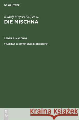 Gittin (Scheidebriefe)  9783110124644 De Gruyter