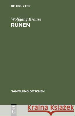 Runen Wolfgang Krause 9783110140422
