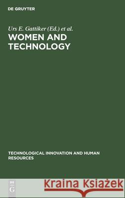 Women and Technology  9783110143072 Walter de Gruyter & Co