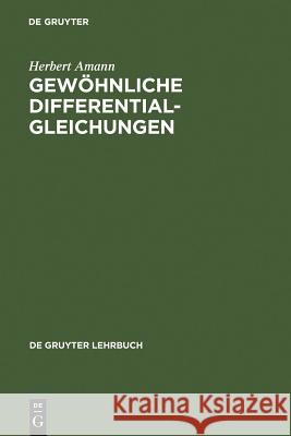 Gewöhnliche Differentialgleichungen Amann, Herbert   9783110145823 Gruyter