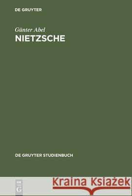 Nietzsche Abel, Günter 9783110151916 Walter de Gruyter