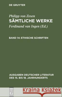 Ethische Schriften  9783110154894 De Gruyter