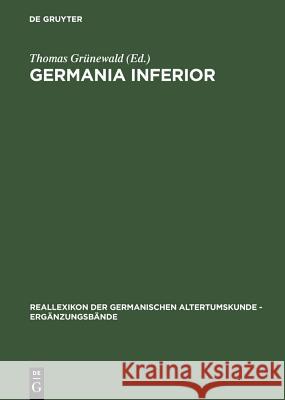 Germania inferior Grünewald, Thomas 9783110169690