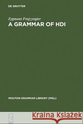 A Grammar of Hdi  9783110170719 Mouton de Gruyter