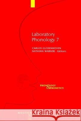 Laboratory Phonology 7 Gussenhoven, Carlos 9783110170870