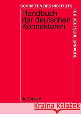 Handbuch der deutschen Konnektoren 1 No Contributor 9783110174595 Gruyter