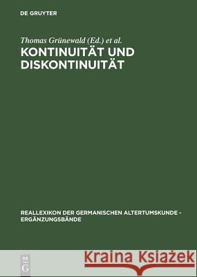 Kontinuität und Diskontinuität Grünewald, Thomas 9783110176889 De Gruyter