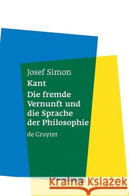 Kant Simon, Josef 9783110178623