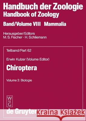 Volume 3: Biologie Erwin Kulzer 9783110183443 De Gruyter