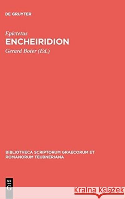 Encheiridion Epictetus 9783110195033