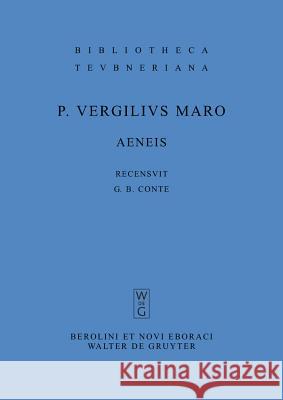 Aeneis Publius Vergiliu Gian Biagio Conte 9783110196078 Walter de Gruyter