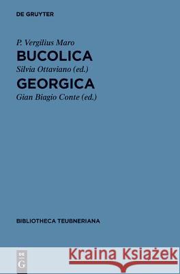 Bucolica Et Georgica Vergilius Maro, Publius 9783110196085 Walter de Gruyter