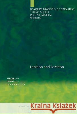 Lenition and Fortition Joaquim Brandao De Carvalho 9783110206081 Walter de Gruyter