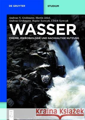 Wasser: Chemie, Mikrobiologie Und Nachhaltige Nutzung Grohmann, Andreas Nikolaos 9783110213089 Walter de Gruyter