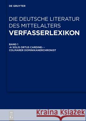 Verfasserlexikon - Die deutsche Literatur des Mittelalters, 11 Teile : Studienausgabe Burghart Wachinger 9783110222487 Walter de Gruyter