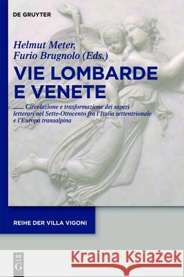 Vie Lombarde e Venete Helmut Meter, Furio Brugnolo 9783110235036 De Gruyter