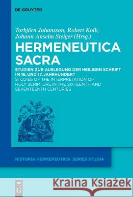 Hermeneutica Sacra Johansson, Torbjörn 9783110236866 Walter de Gruyter