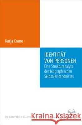 Identität von Personen Crone, Katja 9783110246506 Walter de Gruyter