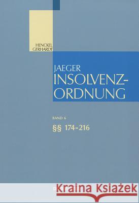 Insolvenzordnung Walter Gerhardt 9783110253313