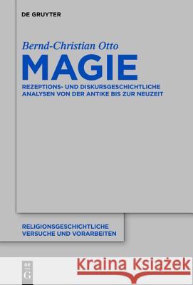 Magie Bernd-Christian Otto 9783110254204 De Gruyter