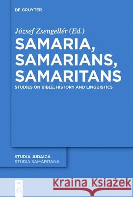 Samaria, Samarians, Samaritans: Studies on Bible, History and Linguistics  9783110268041 Gruyter