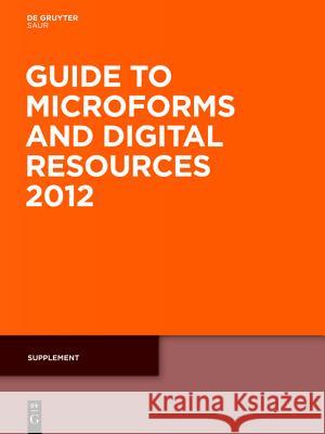 Supplement  9783110274363 de Gruyter Saur