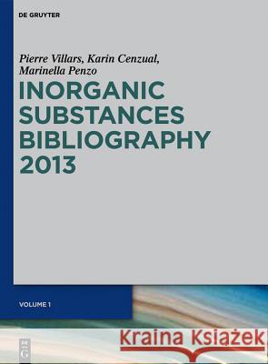 Bibliography Pierre Villars Karin Cenzual Marinella Penzo 9783110276503