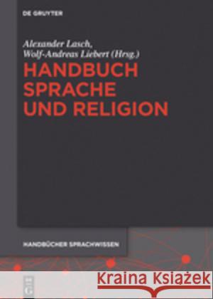 Handbuch Sprache und Religion Alexander Lasch 9783110295856 de Gruyter