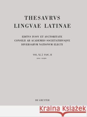 Rarus - Recido  9783110308501 De Gruyter